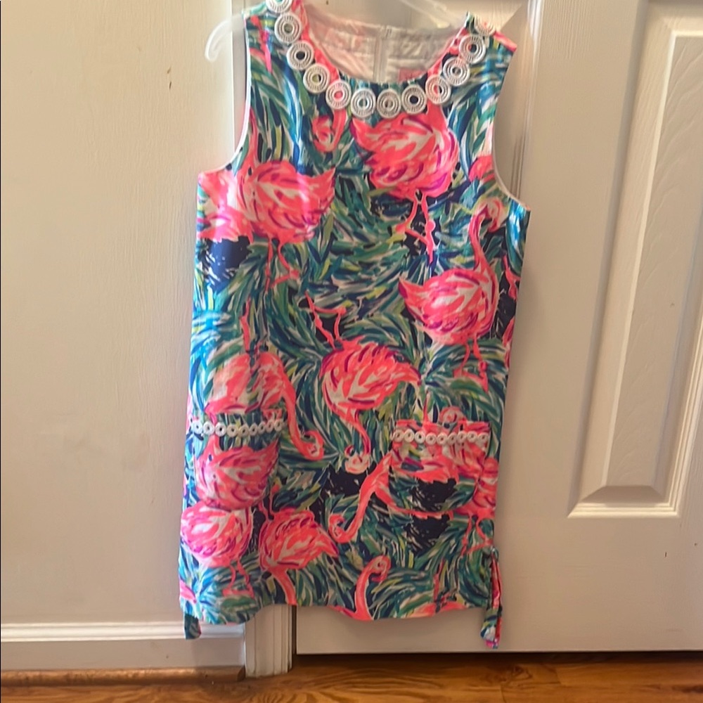 Lilly Pulitzer Pink Sheath Dress Sleeveless Crew Neck